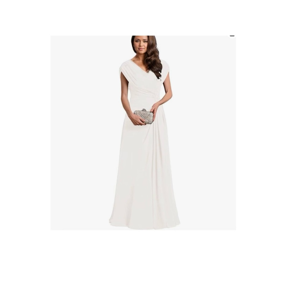 Elegant White Evening Gown